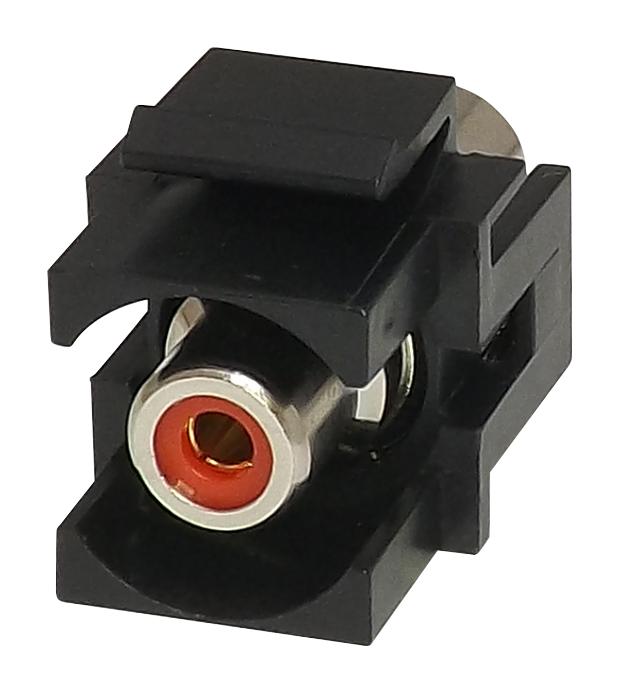 KRCARDBK RCA KEYSTONE COUPLER, RECEPTACLE, BLK TUK