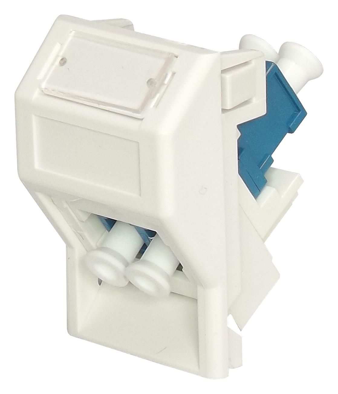 OL645WH FIBRE OPTIC 45DEG ADAPTER, LC DUPLEX TUK