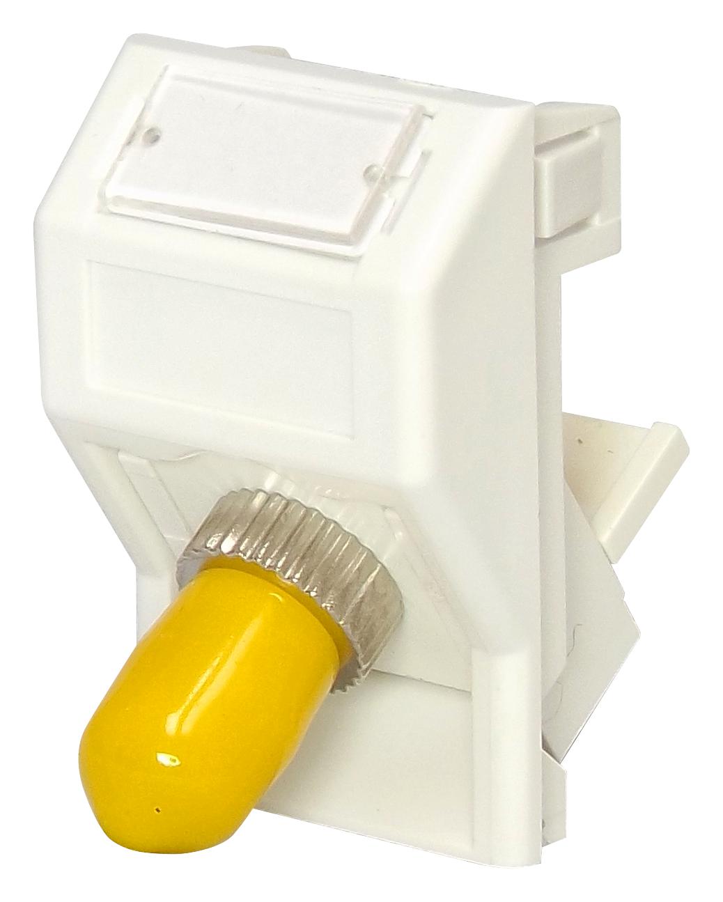 OT645WH FIBRE OPTIC 45DEG ADAPTER, ST SIMPLEX TUK
