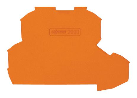 2000-2292 END & INTERMEDIATE PLATE, DIN RAIL TB WAGO