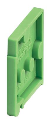D-FRONT 2,5-H-O.Z. END COVER, PCB TB, 2.5MM, GREEN PHOENIX CONTACT