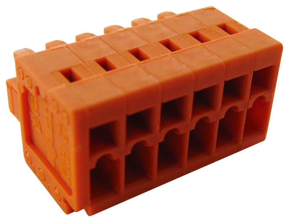 734-206 TERMINAL BLOCK, PLUGGABLE, 6POS, 14AWG WAGO