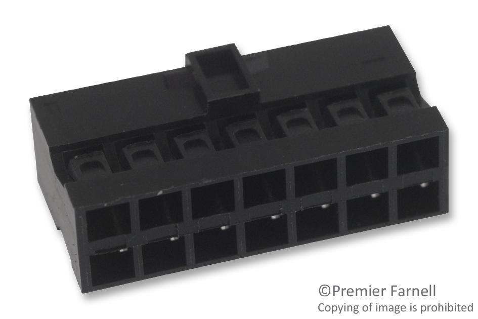 90311-014LF CONNECTOR, HOUSING, 14POS, 2ROW, 2MM AMPHENOL ICC