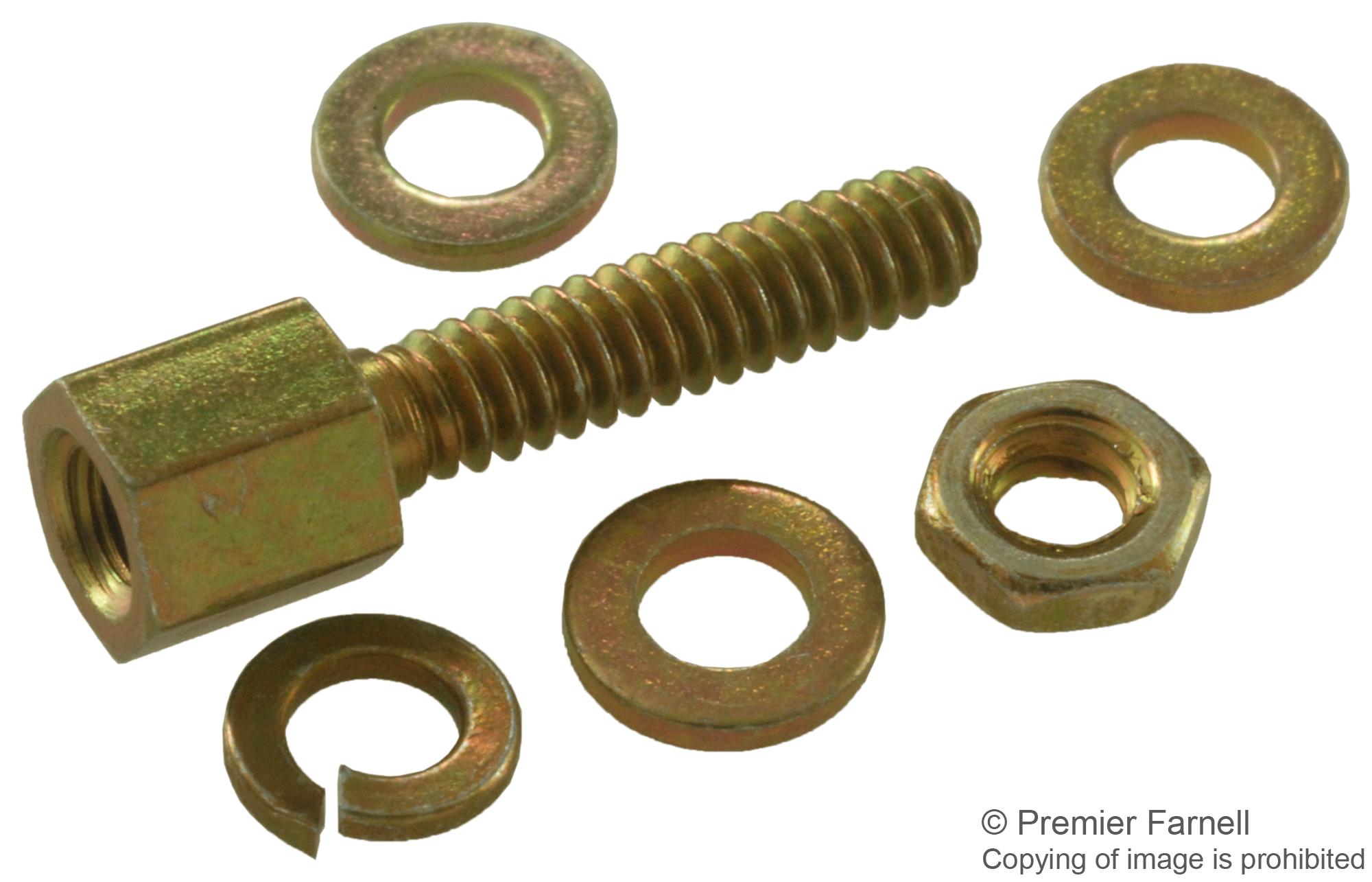 D20418-50 D SUB JACK SCREW, FEMALE, #4-40, 12.7MM ITT CANNON