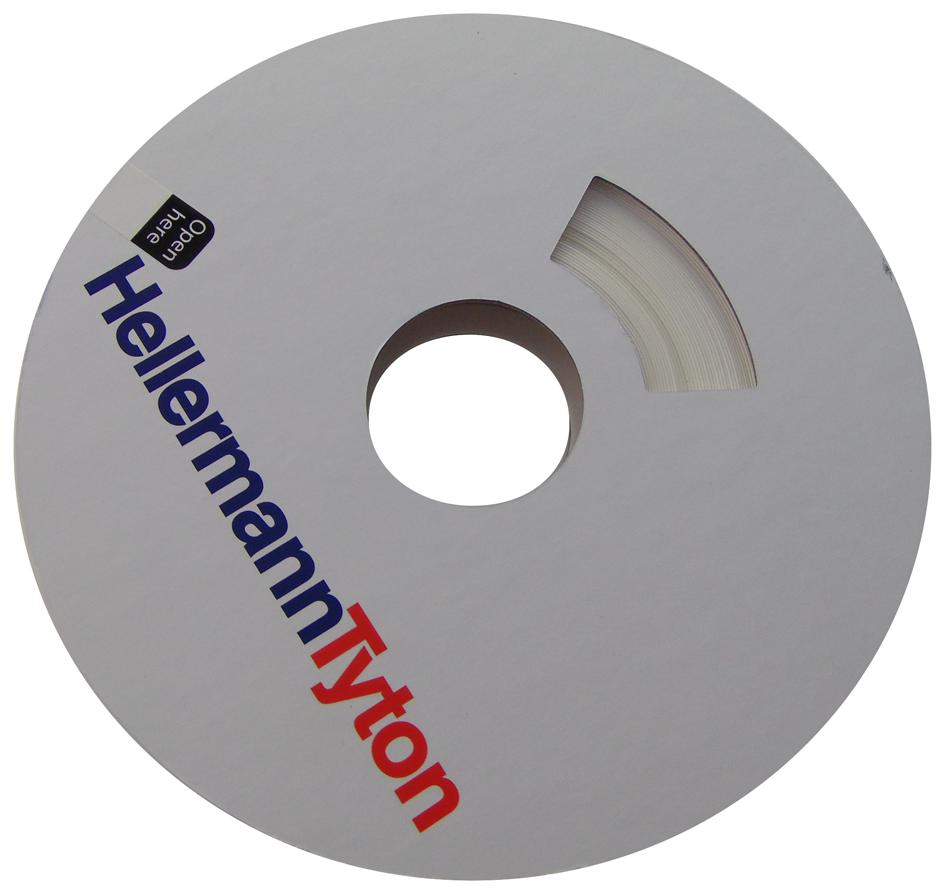 553-40651 HEAT-SHRINK TUBING, 3:1, 6MM, WHITE HELLERMANNTYTON