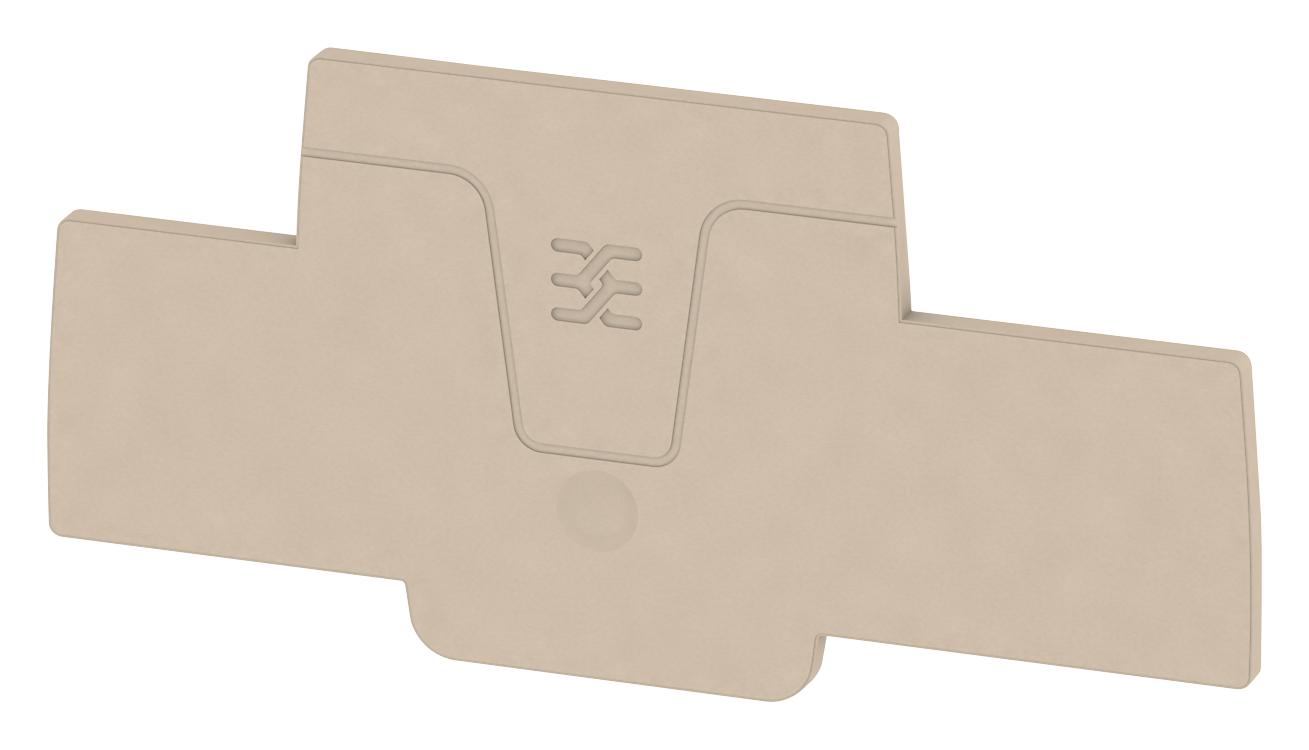 1547690000 END PLATE, BEIGE, FEED THRU TERM BLOCK WEIDMULLER