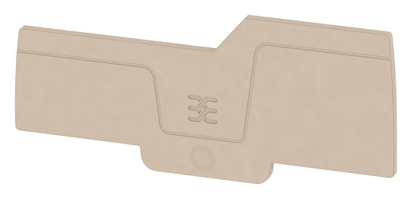 1993590000 END PLATE, TERMINAL BLOCK, BEIGE WEIDMULLER