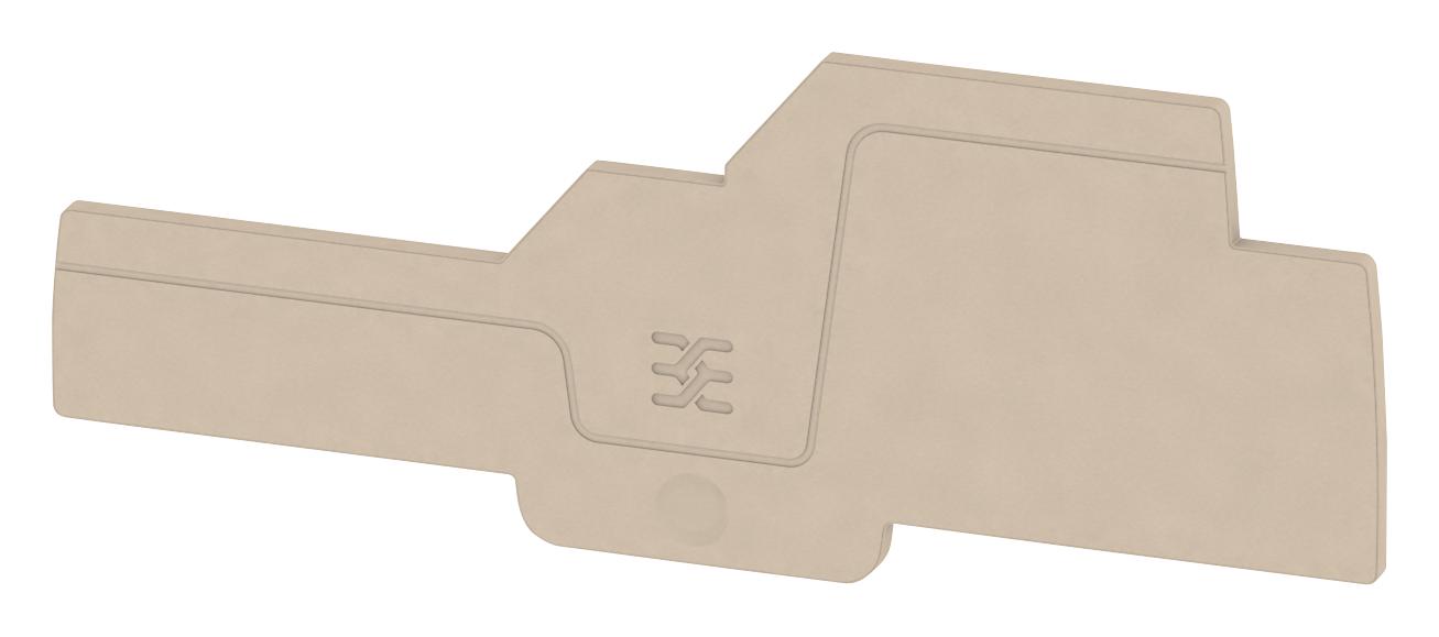 1993600000 END PLATE, TERMINAL BLOCK, BEIGE WEIDMULLER