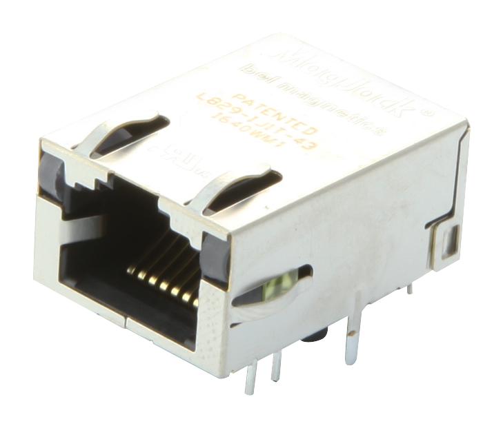 L829-1J1T-43 CONNECTOR, RJ45, JACK, 8P8C, THT BEL MAGNETIC SOLUTIONS