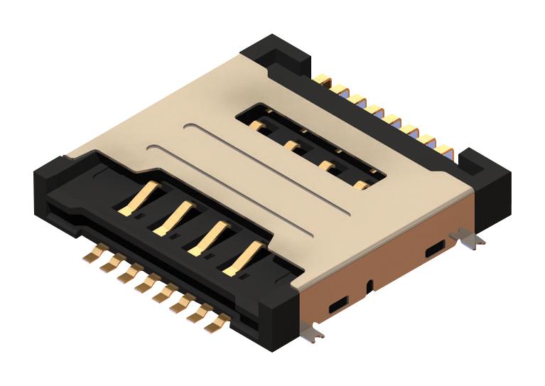 SIM6050-8-0-30-00-A CONNECTOR, SIM SOCKET, 8POS, SMT GCT (GLOBAL CONNECTOR TECHNOLOGY)