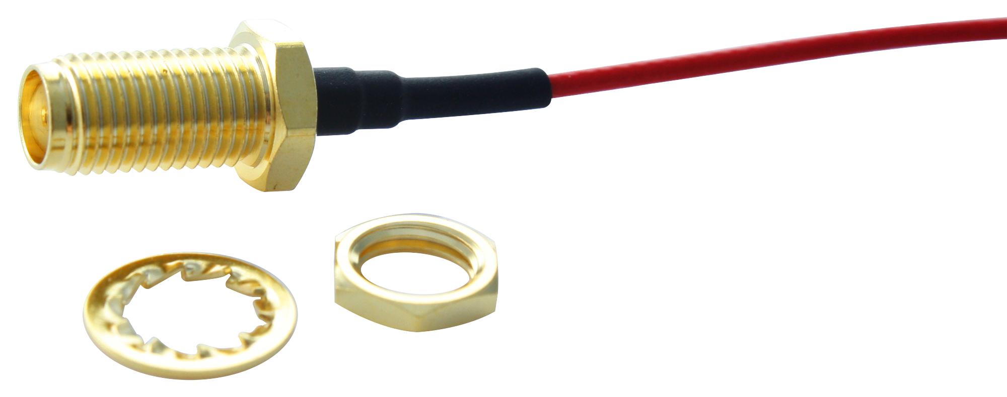 MC001477 RF CABLE ASSY, SMA JACK-SMA PLUG, 100MM MULTICOMP PRO