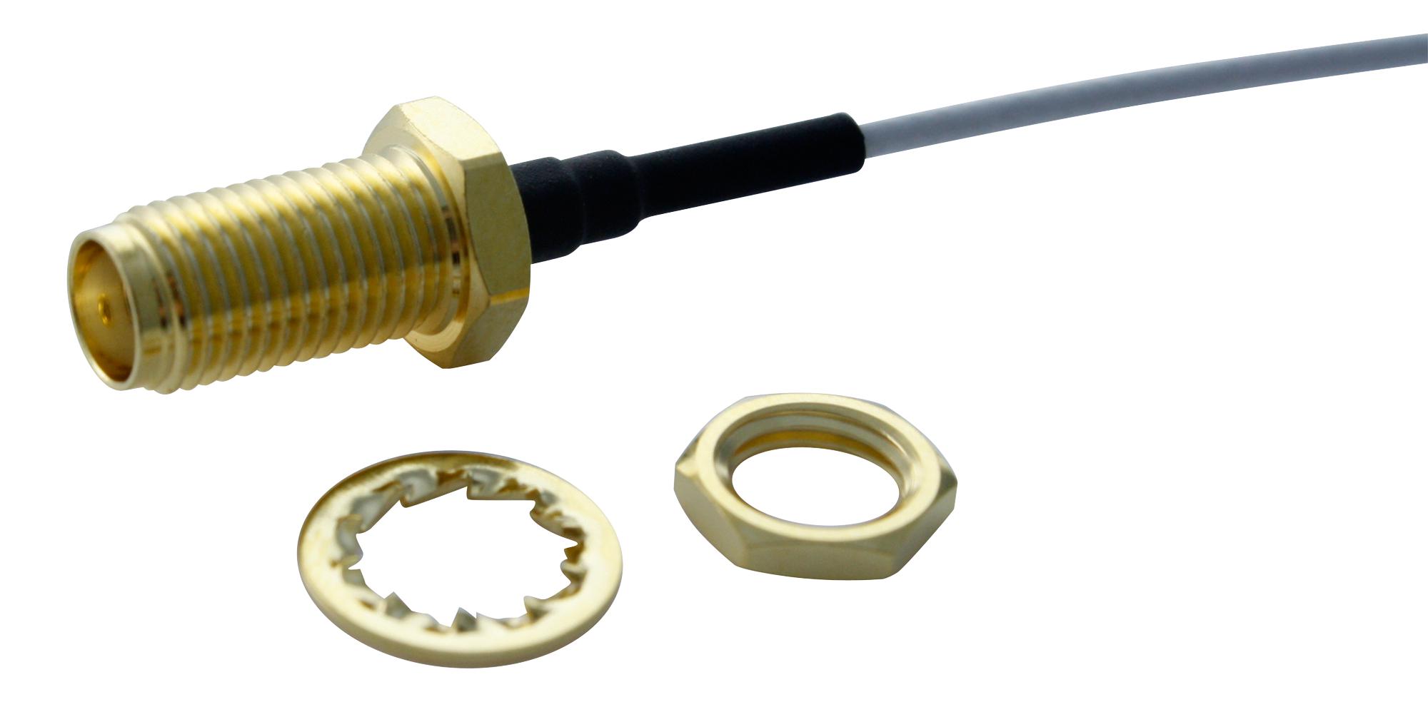 MC001480 RF CABLE ASSY, SMA JACK-SMA PLUG, 100MM MULTICOMP PRO