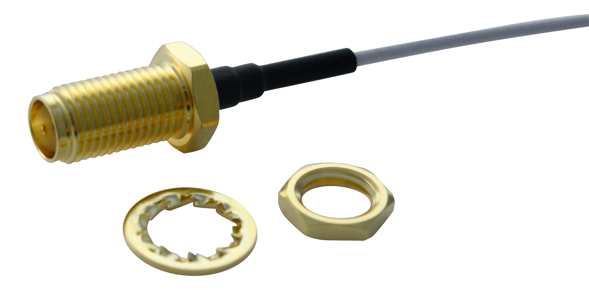 MC001481 RF CABLE ASSY, SMA JACK-SMA PLUG, 150MM MULTICOMP PRO