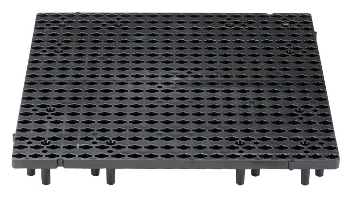 QB-TILE GRID TILE, 1' X 1', ABS, HARNESS, BLACK PANDUIT