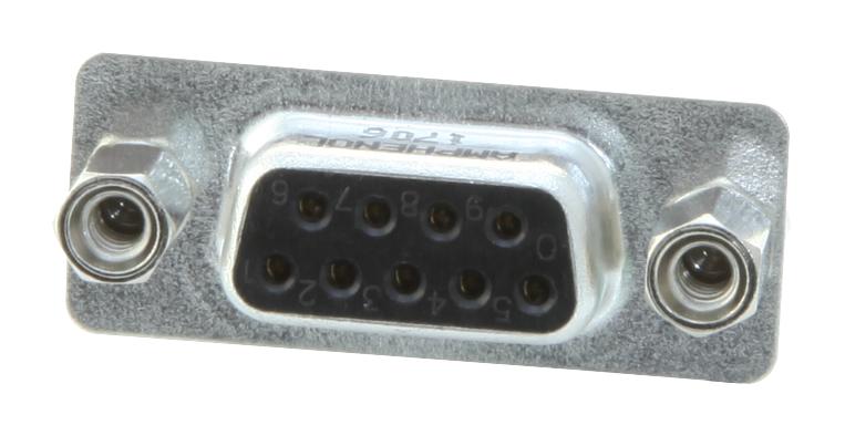 L717SDEH09POL2RM8 D SUB CONN, PLUG, 9POS, SOLDER AMPHENOL ICC