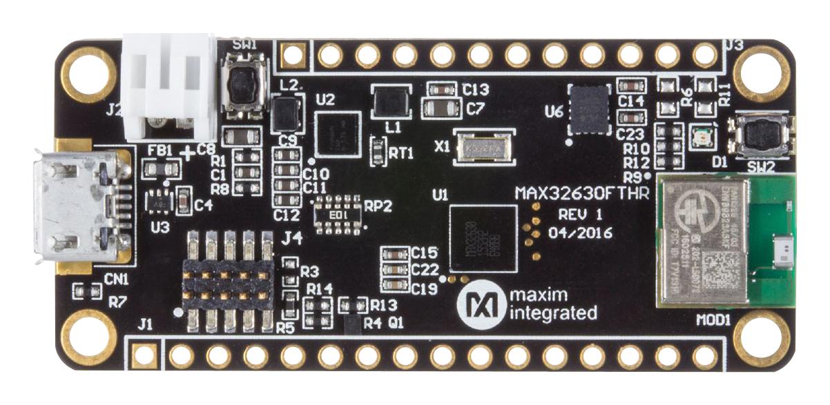 MAX32630FTHR# PEGASUS BRD, WEARABLE MEDICAL & FITNESS MAXIM INTEGRATED / ANALOG DEVICES
