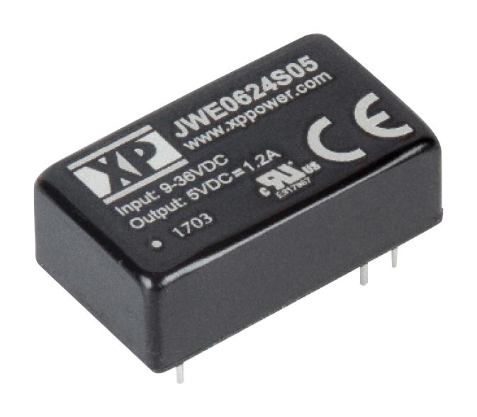 JWE0624D15 DC-DC CONVERTER, 2 O/P, 20W XP POWER