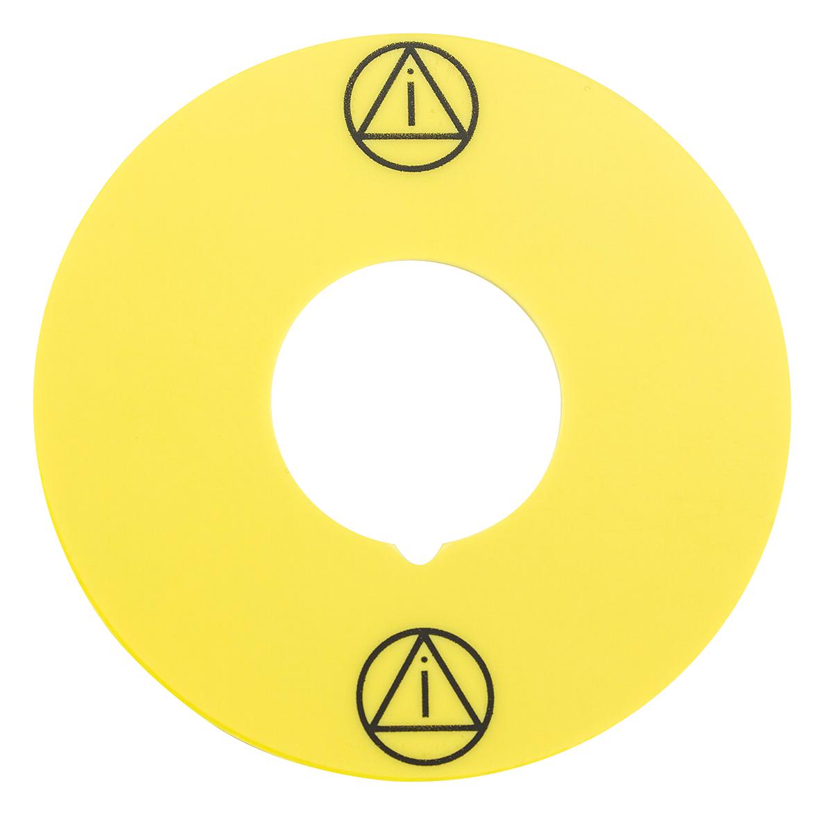 704.963.9 LEGEND, EMERGENCY STOP PB SW, YELLOW EAO