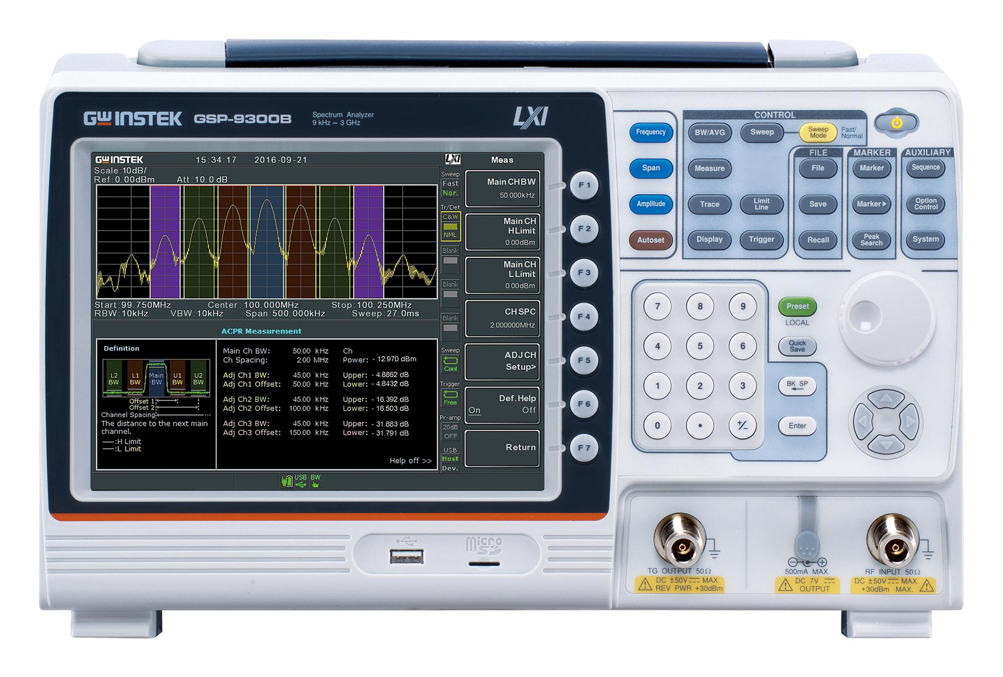GSP-9300B TG SPECTRUM ANALYZER W/TG, 9KHZ TO 3GHZ GW INSTEK