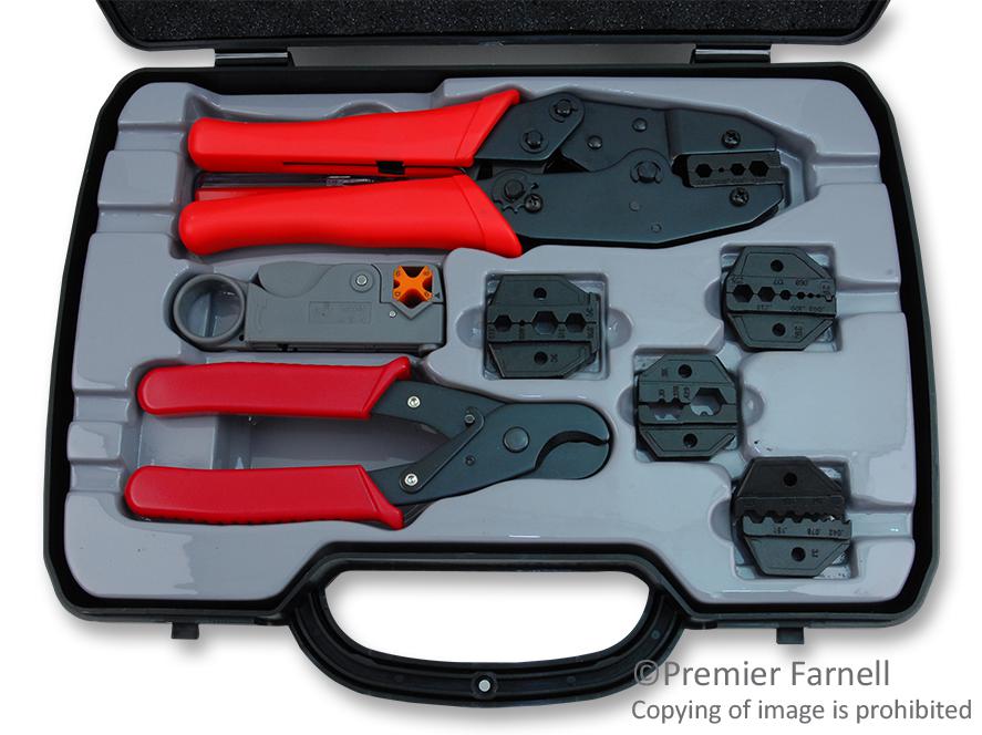 HT330K CRIMP & STRIP KIT W/ HEX DIE, COAX CABLE L-COM