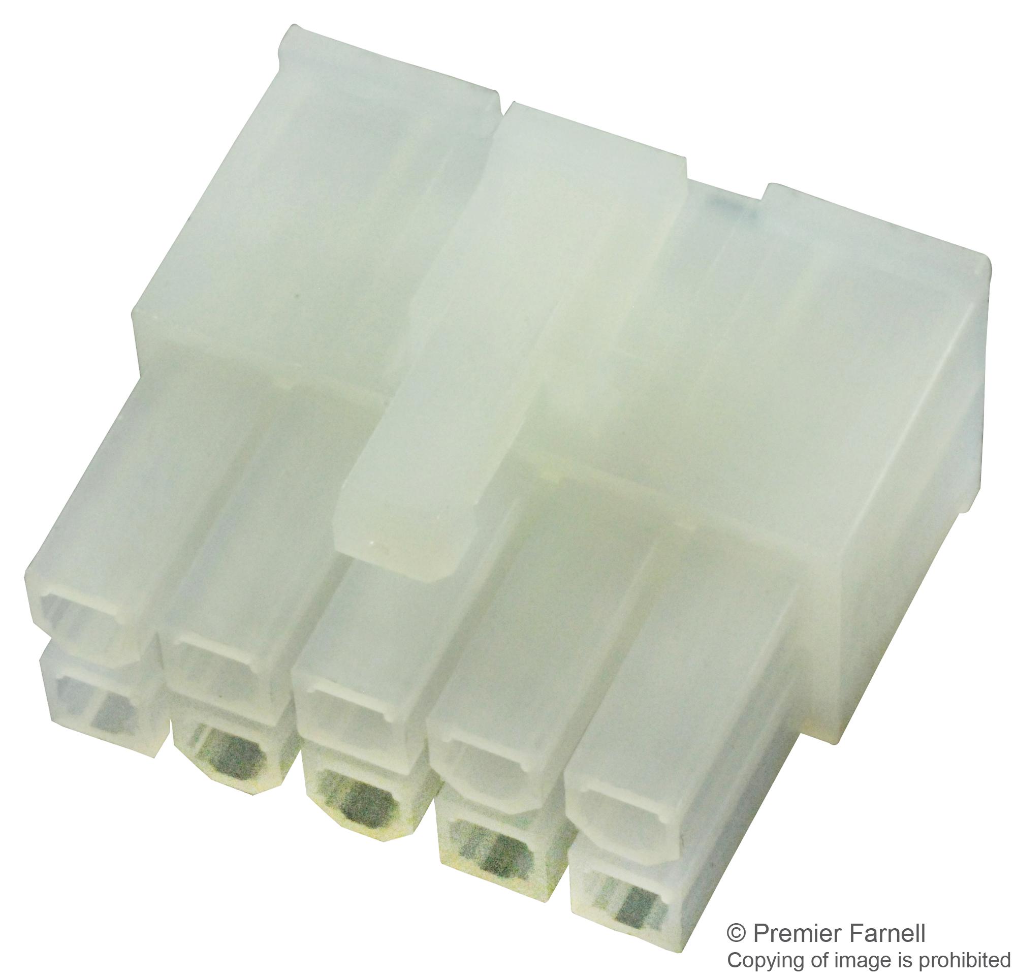 39-01-2100 CONNECTOR HOUSING, RCPT, 10POS MOLEX