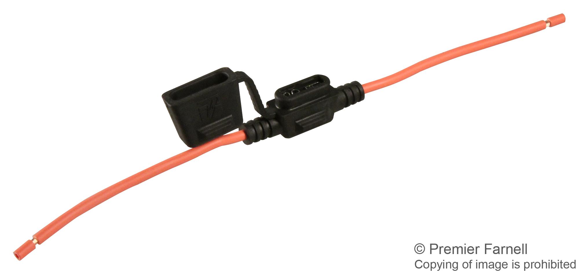 FHAC0002LXN FUSE HOLDER, 30A, 32V, WIRE LEADED LITTELFUSE