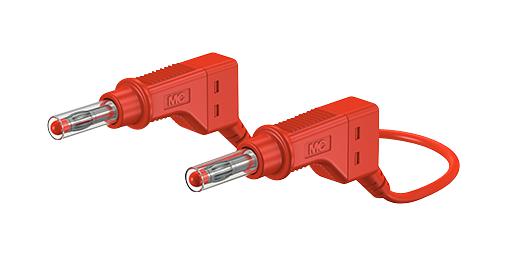 66.9407-050-22 PVC TEST LEAD, RED, 500MM, 600V, 32A STAUBLI