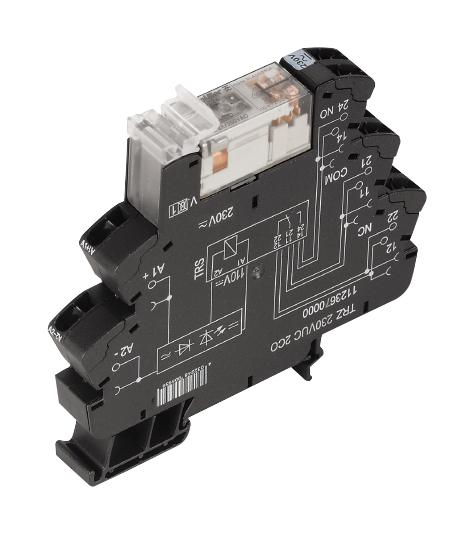 1123620000 POWER RELAY, DPDT, 8A, 250VAC, DIN RAIL WEIDMULLER