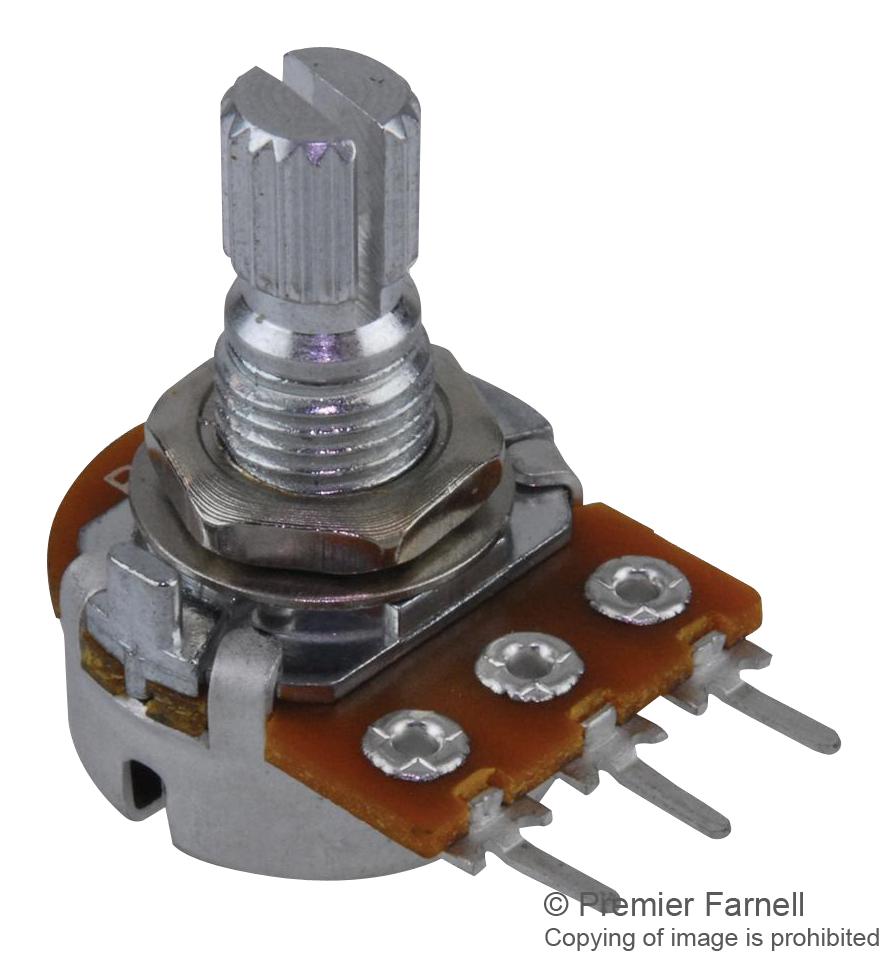 P160KN-0QD15B10K POTENTIOMETER, ROTARY, 10K, 15MM, 20% TT ELECTRONICS / BI TECHNOLOGIES