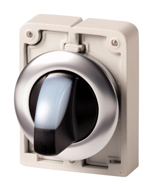 M30C-FWRLK3-W SWITCH ACTUATOR, 30MM ILL SELECTOR, WHT EATON MOELLER