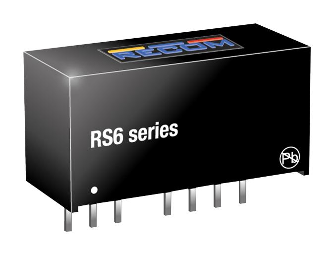 RS6-1205S DC-DC CONVERTER, 5V, 1.2A RECOM POWER