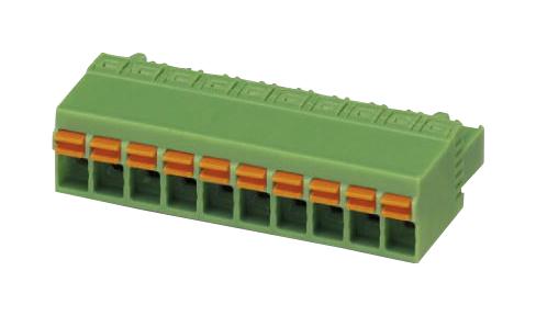 FKCN 2,5/ 2-ST-5,08 TERMINAL BLOCK, PLUGGABLE, 2POS, 16AWG PHOENIX CONTACT