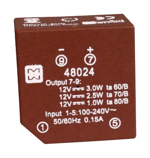 48022 POWER SUPPLY, AC-DC, 5V, 0.6A MYRRA
