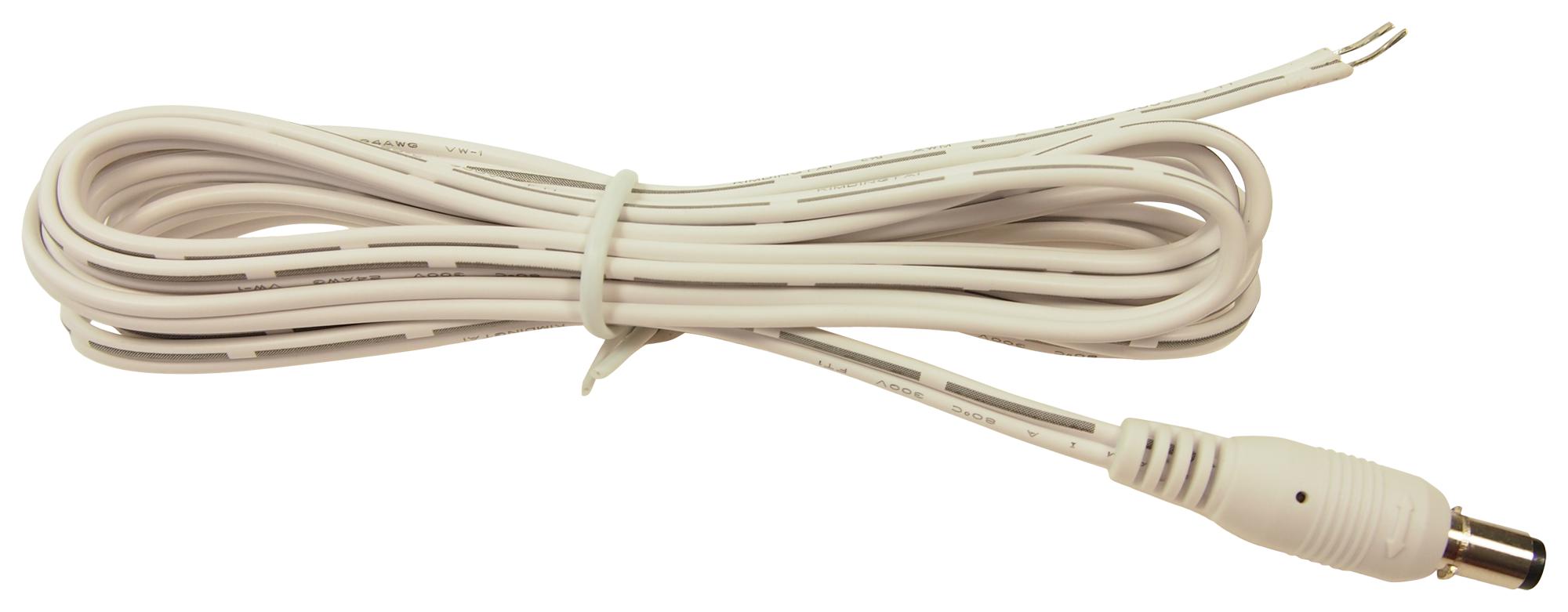 FC6814761W BARREL POWER CORD, PLUG-FREE END, 2M CLIFF ELECTRONIC COMPONENTS