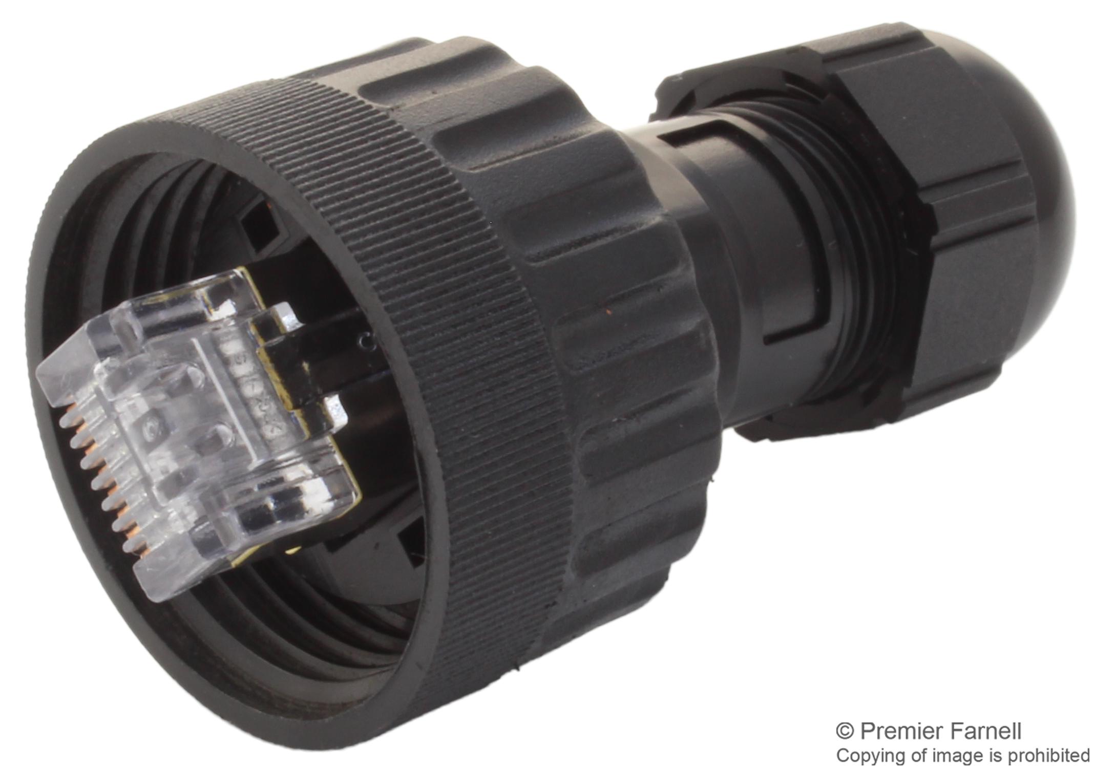 130057-0003 SEALED ETHERNET, RJ45, PLUG, 8POS, CABLE MOLEX