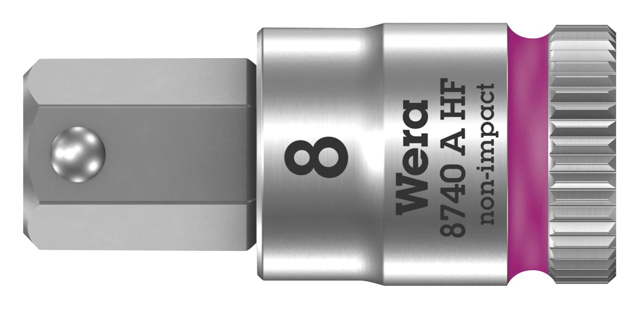 8740 8 X 28MM BIT SOCKET, HEX, SIZE 8MM, 28MM WERA