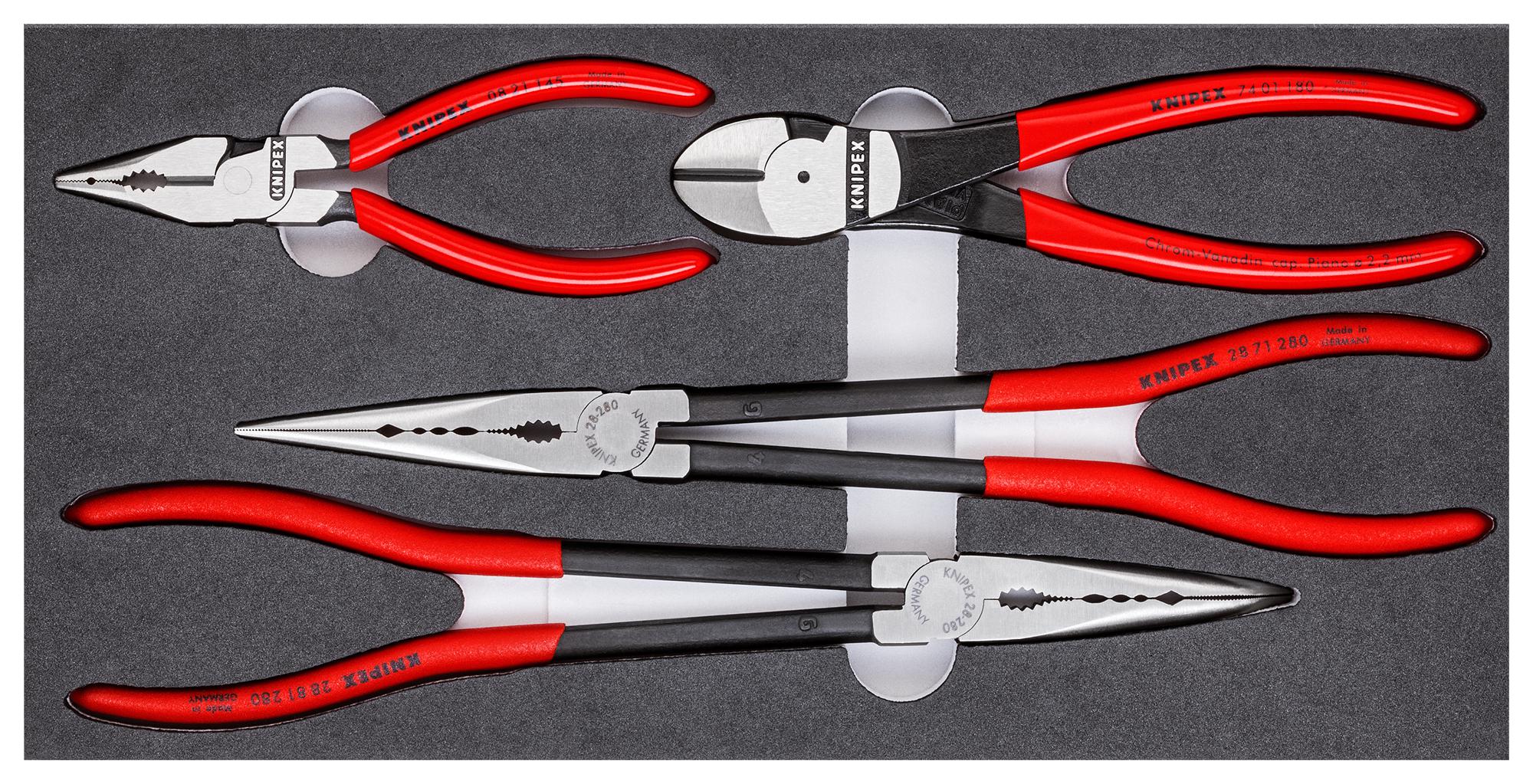 00 20 01 V16 PLIER SET, AUTOMOTIVE, 4 PIECE KNIPEX