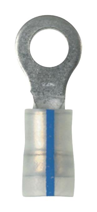 PK14-6R-C TERMINAL, RING TONGUE, #6, 14AWG, BLUE PANDUIT