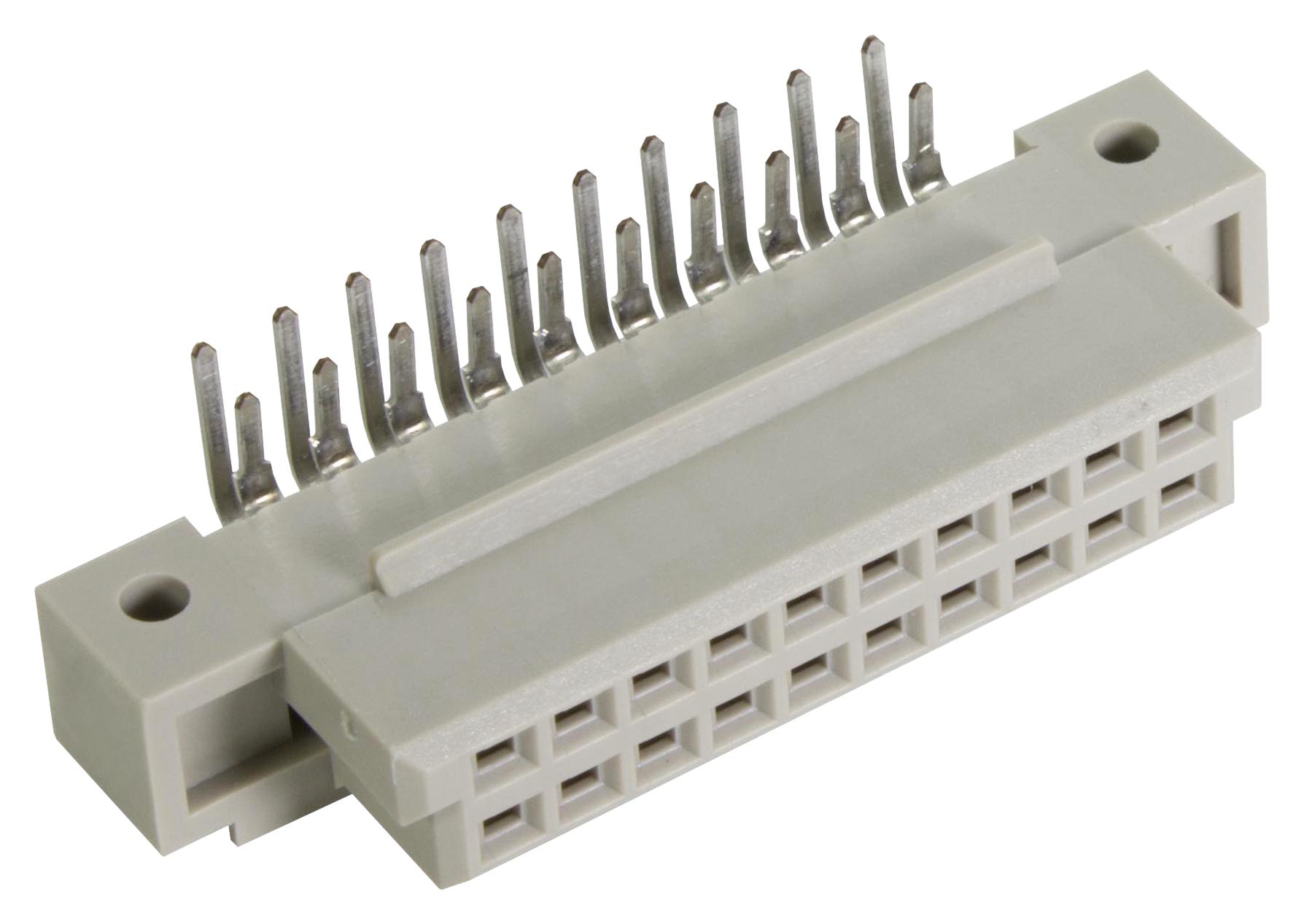 09752206801 CONNECTOR, DIN 41612, RCPT, 20P, 2ROW HARTING