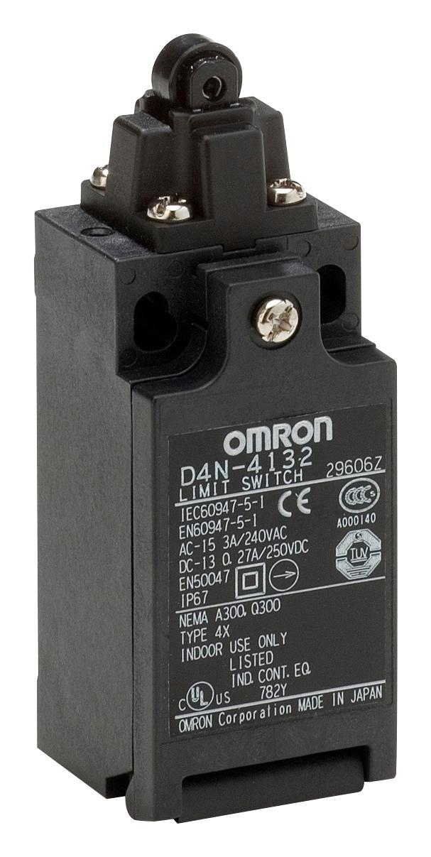 D4N1132 LIMIT SWITCH, SPST-NC/NO, 240VAC, 3A OMRON