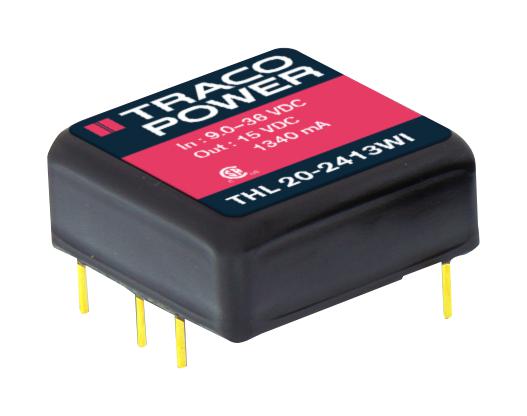 THL 20-4823WI DC-DC CONVERTER, 2 O/P, 20W TRACO POWER