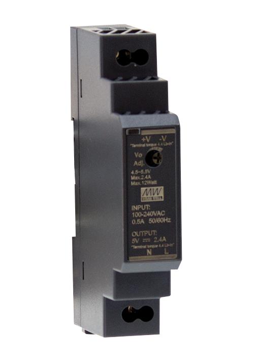 HDR-15-15 POWER SUPPLY, AC-DC, 15V, 1A MEAN WELL