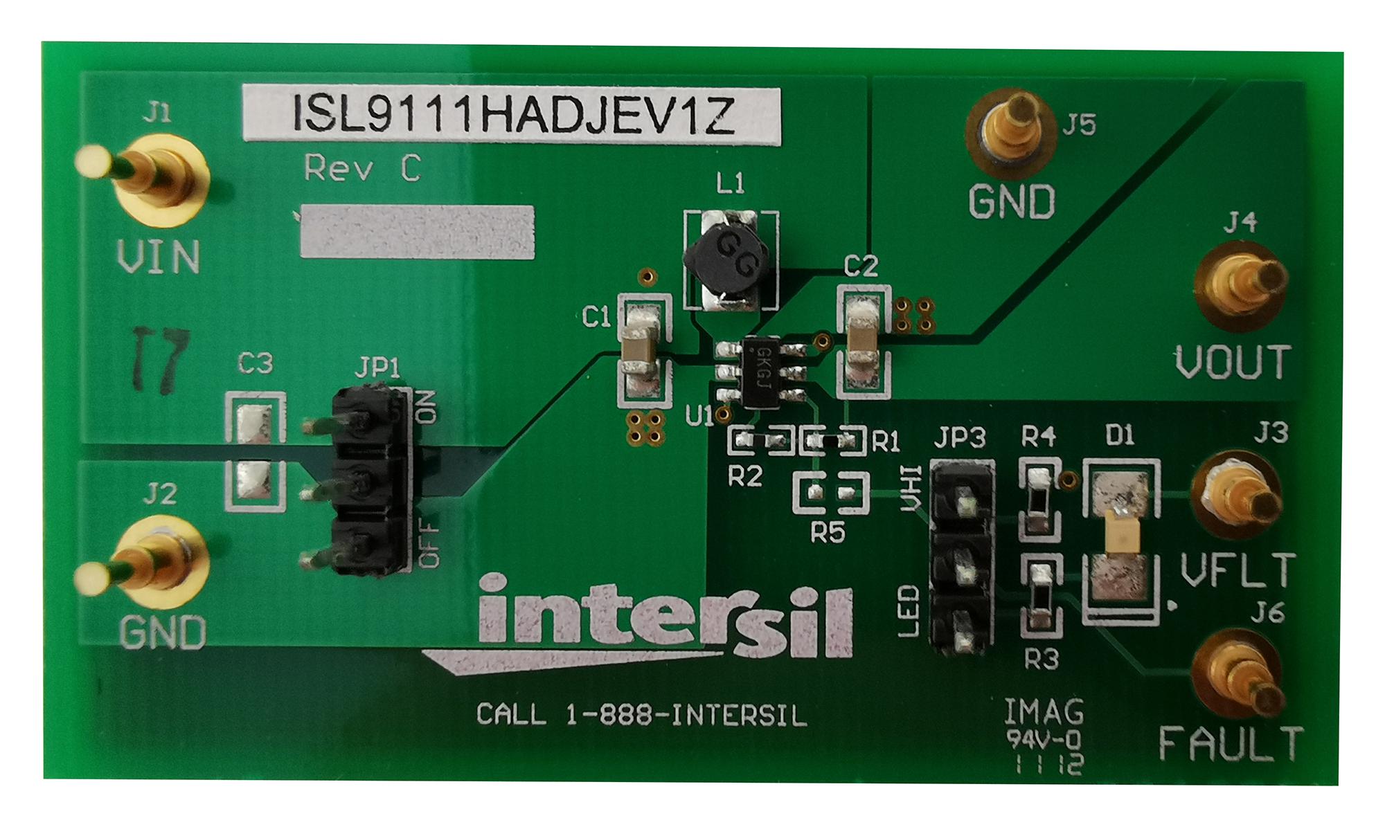 ISL9111HADJEV1Z EVAL BOARD, SYNCHRONOUS BOOST CONVERTER RENESAS