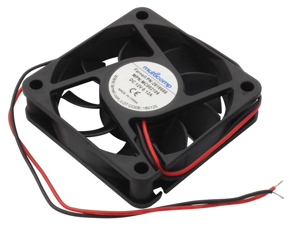 MC002109 AXIAL FAN, 60MM, 12VDC, 18.84CFM MULTICOMP PRO