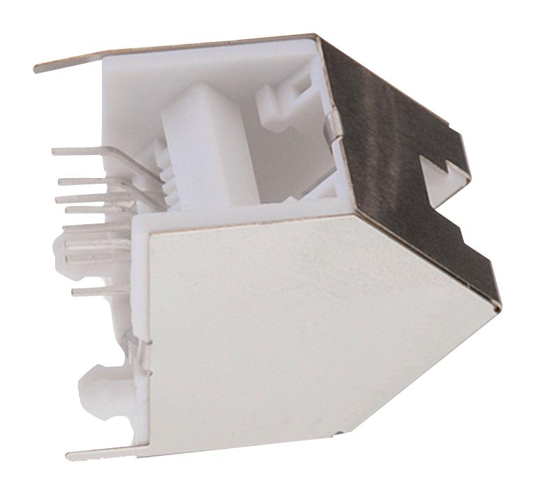 615008145221 RJ45 CONN, 45DEG, JACK, 8P8C, 1PORT, TH WURTH ELEKTRONIK