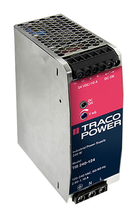 TIB 240-124 POWER SUPPLY, AC-DC, 24V, 10A TRACO POWER