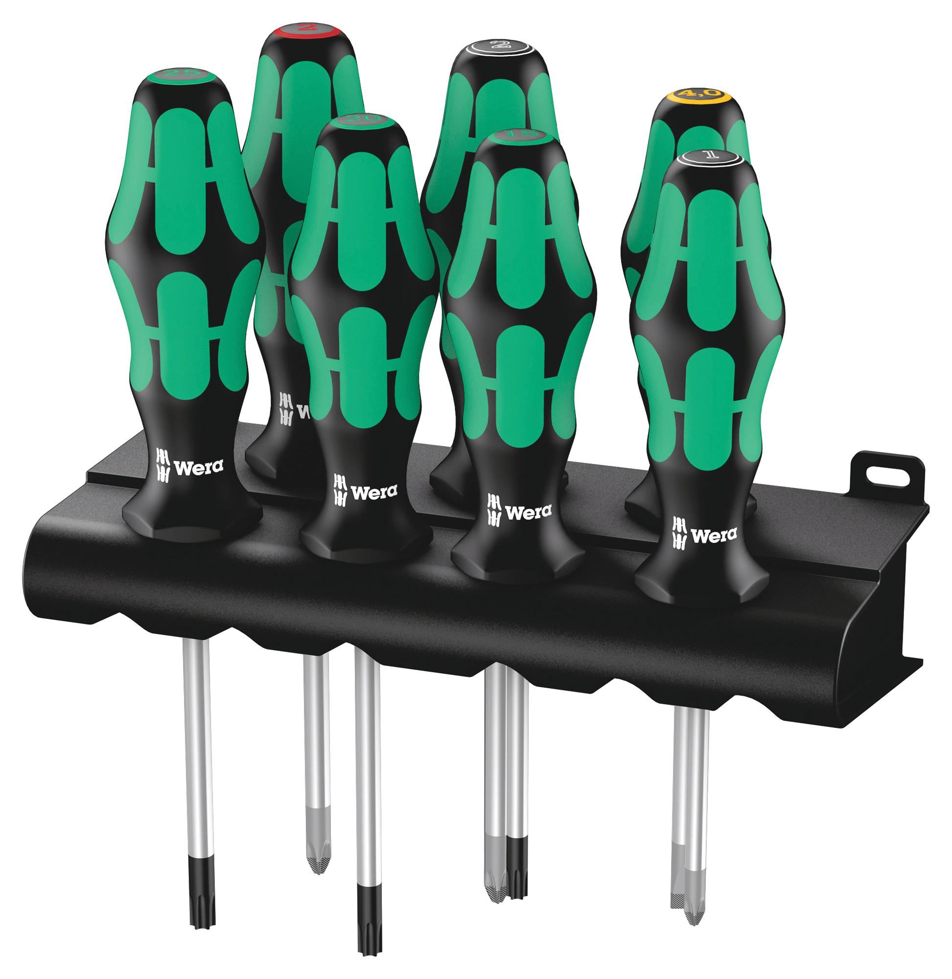 05320540001 SCREWDRIVER SET, PH/PZ/TORX/SLOTTED, 8PC WERA