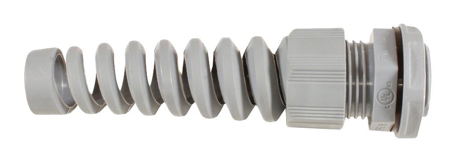 PPS13 SL080 CABLE GLAND, POLYAMIDE 6, 6-12MM, SLATE ALPHA WIRE