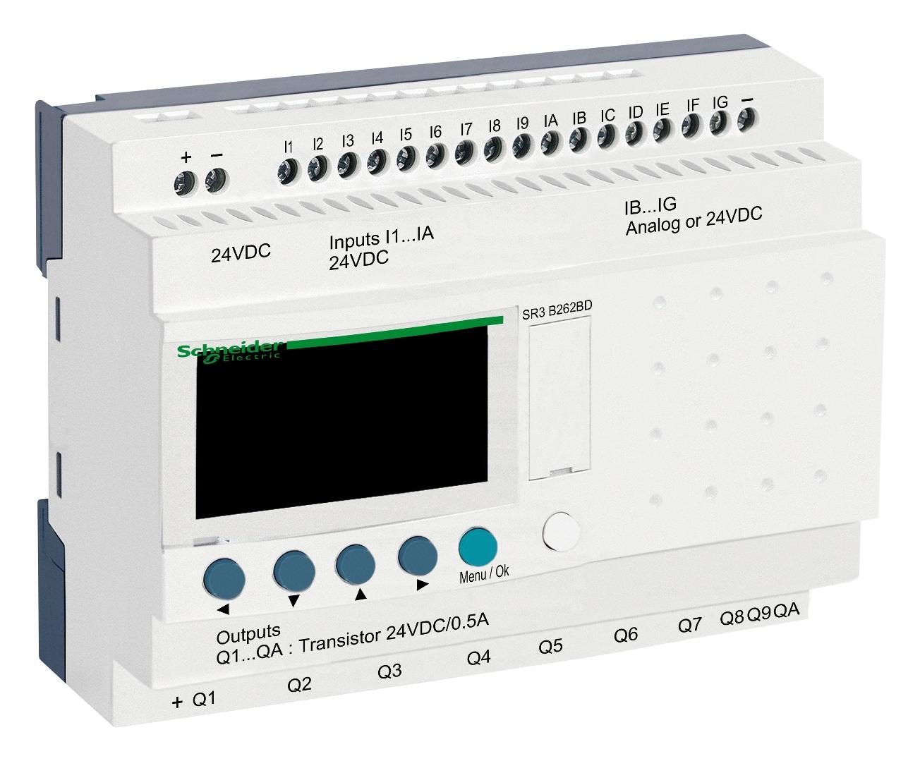 SR3B262BD MODULAR SMART RELAY, 32 I/O, 24V SCHNEIDER ELECTRIC