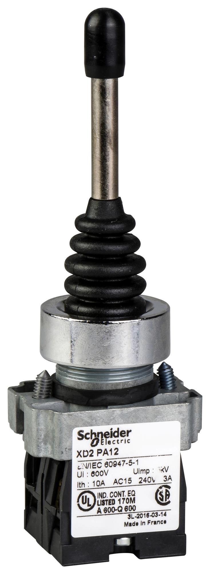 XD2PA24 JOYSTICK CONTROLLER, LEVER, SPST-NO SCHNEIDER ELECTRIC